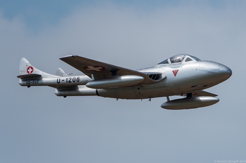 HB-RVF (U-1208) DeHavilland DH-115 MK.55 Vampire Trainer