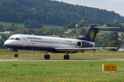 9A-BTD Fokker F-100